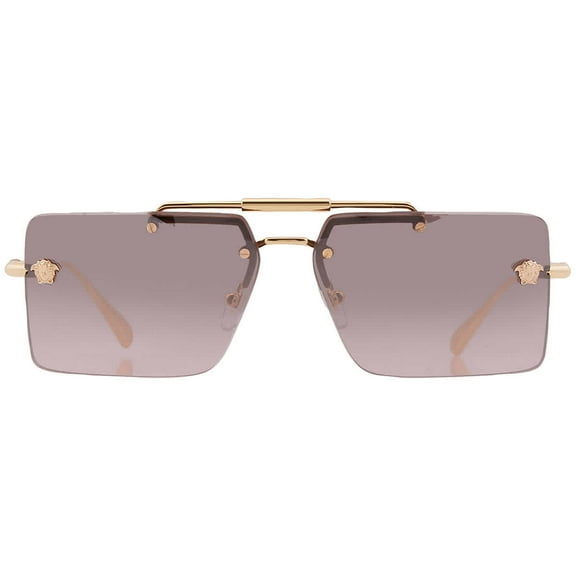 Versace Sunglasses VE2245 100258 60mm Gold / Pink Gradient Grey Flash Silver