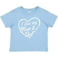 thumbnail image 3 of Inktastic I Love My Mom and Dad in White Chalk Heart Boys or Girls Baby T-Shirt, 3 of 5