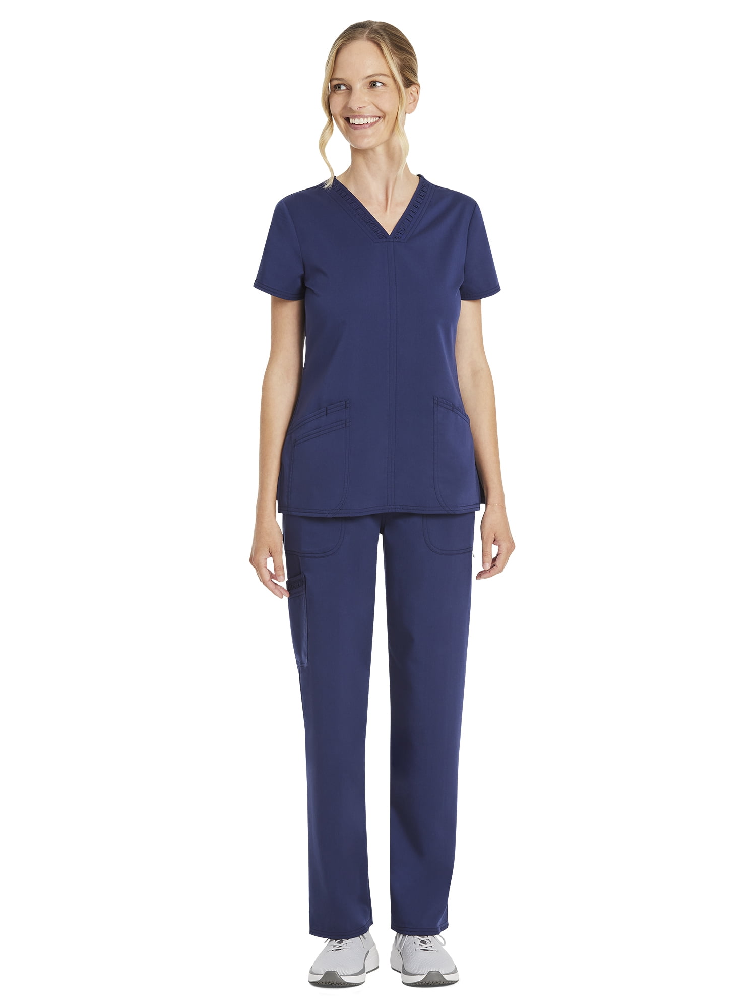 Scrubstar Women's Premium Ultimate Stretch V-Neck Scrub Top, Sizes XS-3XL