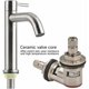 thumbnail image 4 of Grifo de agua fría simple de estilo moderno, grifo para fregadero de níquel cepillado de acero inoxidable de fácil mantenimiento, metal duradero con diseño que ahorra agua, flujo de agua ajustable, 4 of 5