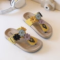 thumbnail image 4 of WNVMWI Little Girls Flip Flops Toddlers Summer Platform Sandals Kids Soft Soled Thong Sandal Childrens Beach Slippers Yellow Size 5.5, 4 of 5