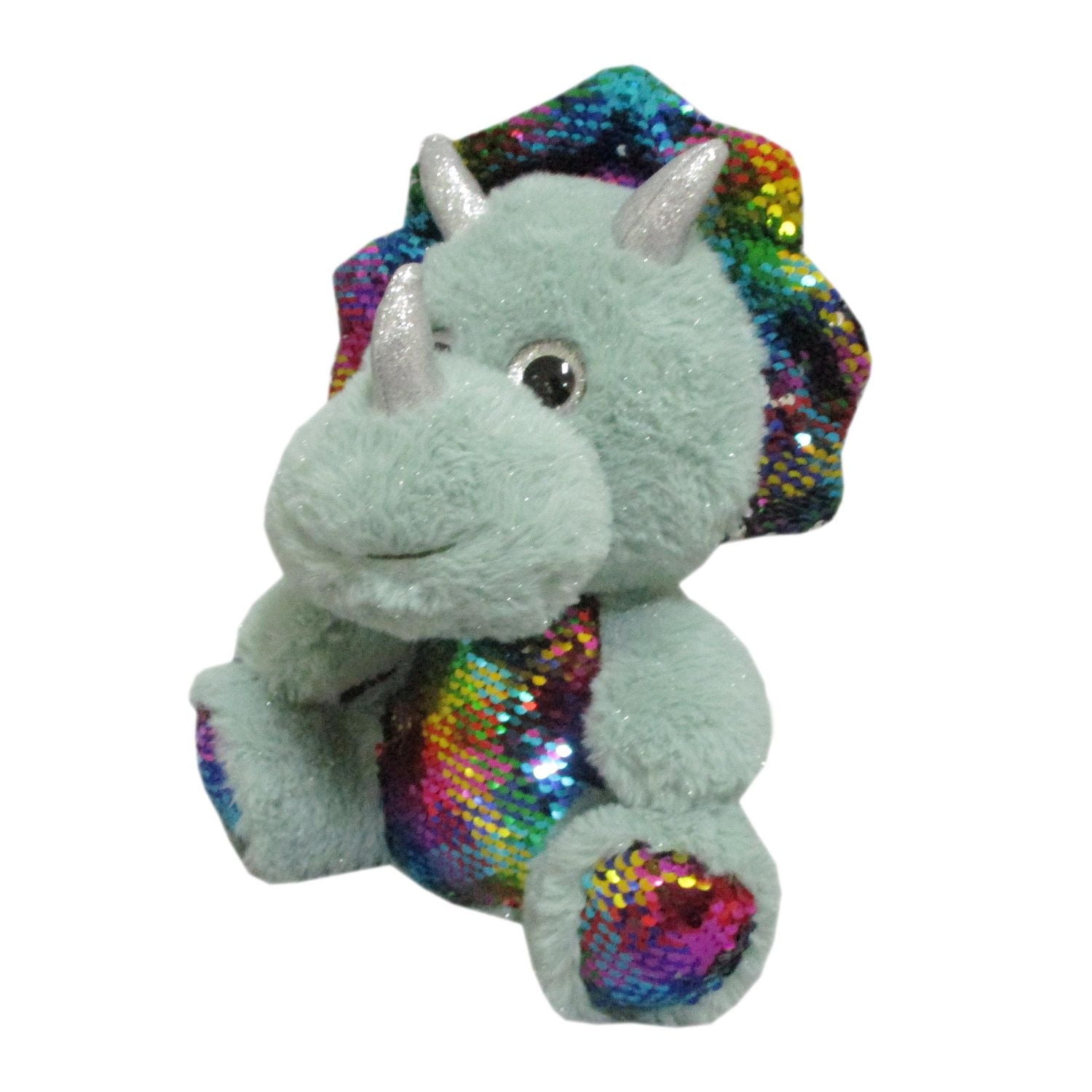 WAY TO CELEBRATE MEDIUM SEQUIN DINO. 10.5INCH