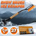 thumbnail image 2 of Xtremeauto Ice Scraper Snow Brush - 2 in 1 Car Windscreen Window Long Scraper Brush Car Ice Scraper For Windscreen Foam Grip Car Window Scraper With Long Handle 27 Detachable Icescraper, 2 of 5