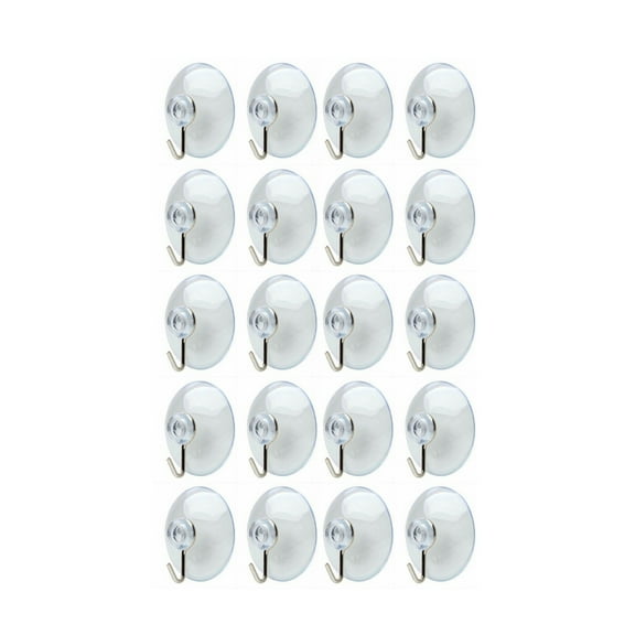 Dream Lifestyle 20pcs Suction Cup Hooks Wall Hooks Small Removable Suction Hooks for Window Glass Door Kitchen Bathroom Shower Wall Towel Robe Hangers