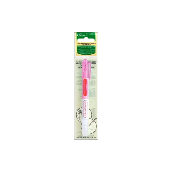 Clover, Pink Chacopen with Dual Tip and Eraser
