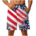 thumbnail image 2 of Shorts for Men Athletic Printed Quick-Dry Swim Trunks with Elastic Drawstring Waist and Pocket, Beach and Pool Shorts Beige XXL, 2 of 6
