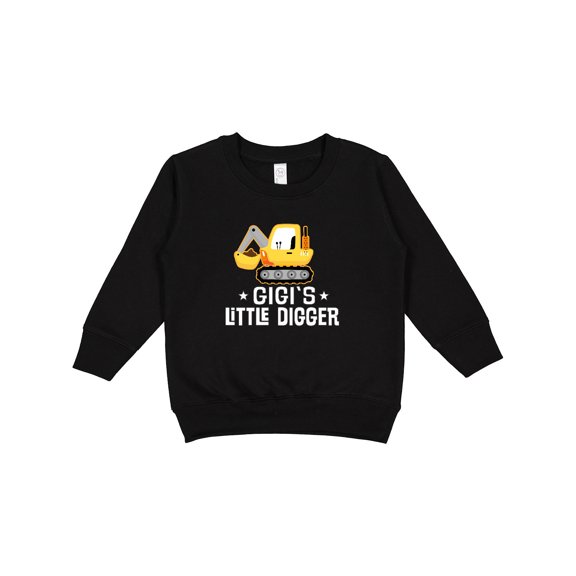 Inktastic Gigi Little Digger Construction Truck Toddler Sweatshirt