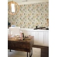 thumbnail image 4 of PrintFresh PFS4807: Linen Camel's Courtyard Peel & Stick Wallpaper, Multi, 4 of 4