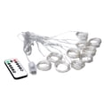 thumbnail image 2 of Luces de cadena,Luces de cortina para interiores con control remoto,Luces de cortina de alambre de cobre impermeables de 8 modos,Luces de hadas USB enchufables para dormitorio de Blanco 3x2m Yuyangstore Luces de cadena, 2 of 8