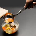 thumbnail image 4 of Cuchara separadora de aceite, sopa de cocina desengrasante, 1 pieza, 10cm, cucharas con mango de plástico de acero inoxidable 304 más saludables a la moda duraderas, 4 of 5