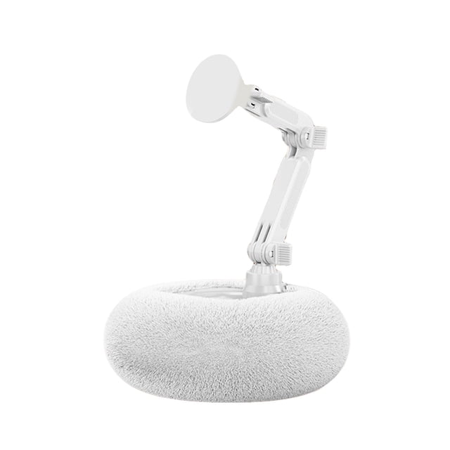 Tablet Stand Pillow Compatible With Phone/Tablet 360° Rotating Phone Holder For Bed Soft Plush Fabric With Detachable Bowl Reading And Relaxation