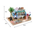 thumbnail image 2 of Mini modelo de casa de bricolaje hecho a mano, de casa de muñecas en miniatura de bricolaje, de mini casa de bricolaje en miniatura de casa de CUTICAT Casa en miniatura, 2 of 8