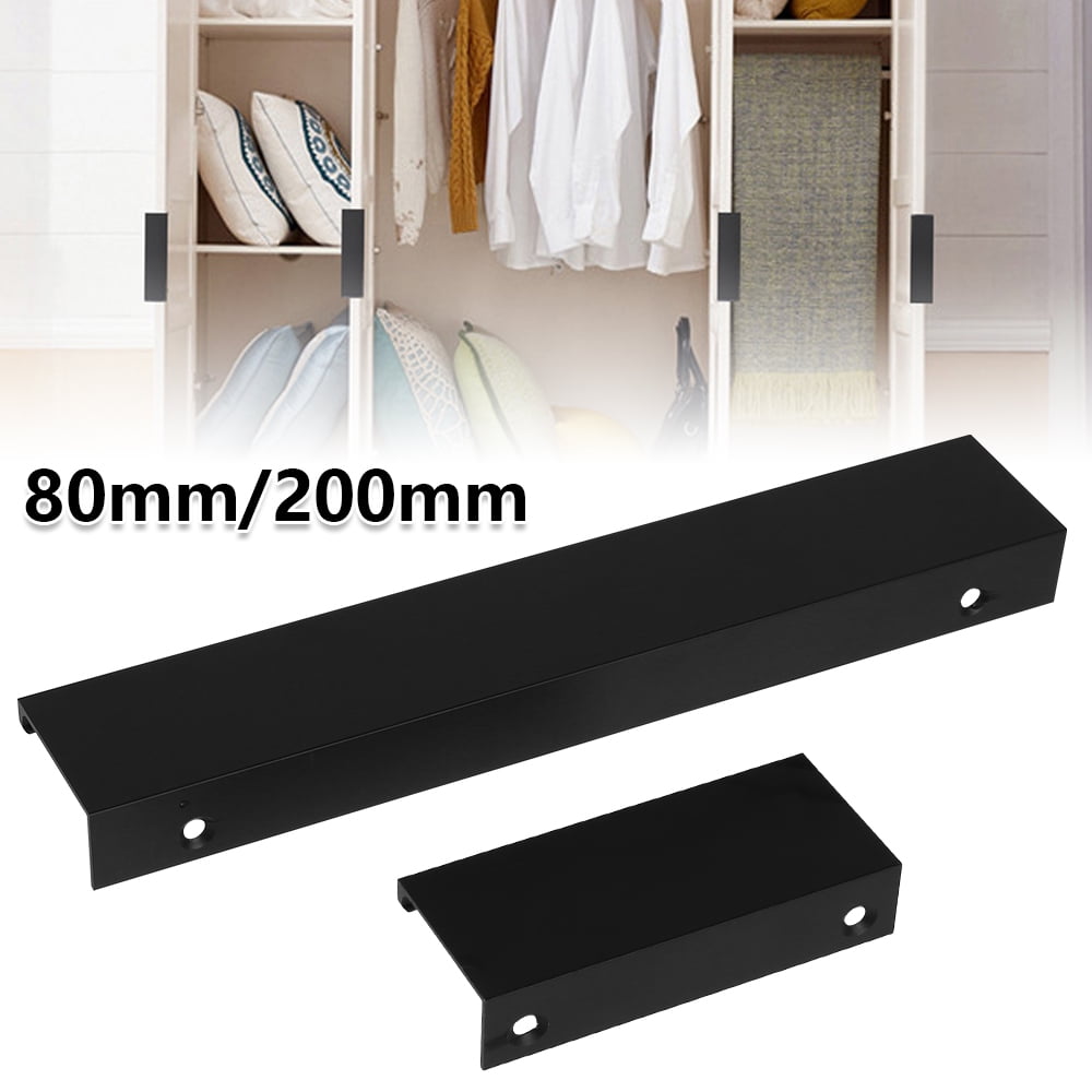 SHOLOVE 10 x Black Kitchen Stick Cupboard Door Handles Cupboard Drawer Bedroom Furniture 