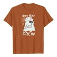 thumbnail image 3 of Boo Boo Crew Ghost Nurse Halloween Tshirts Women 2025 Short Sleeve Crewneck Funny Graphic Halloween Shirts for Women, 3 of 5