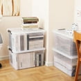 thumbnail image 2 of Kerhouze 69 Qt 4 Pack Plastic Clear Storage Bin with Lids Latch Box Large, 2 of 6