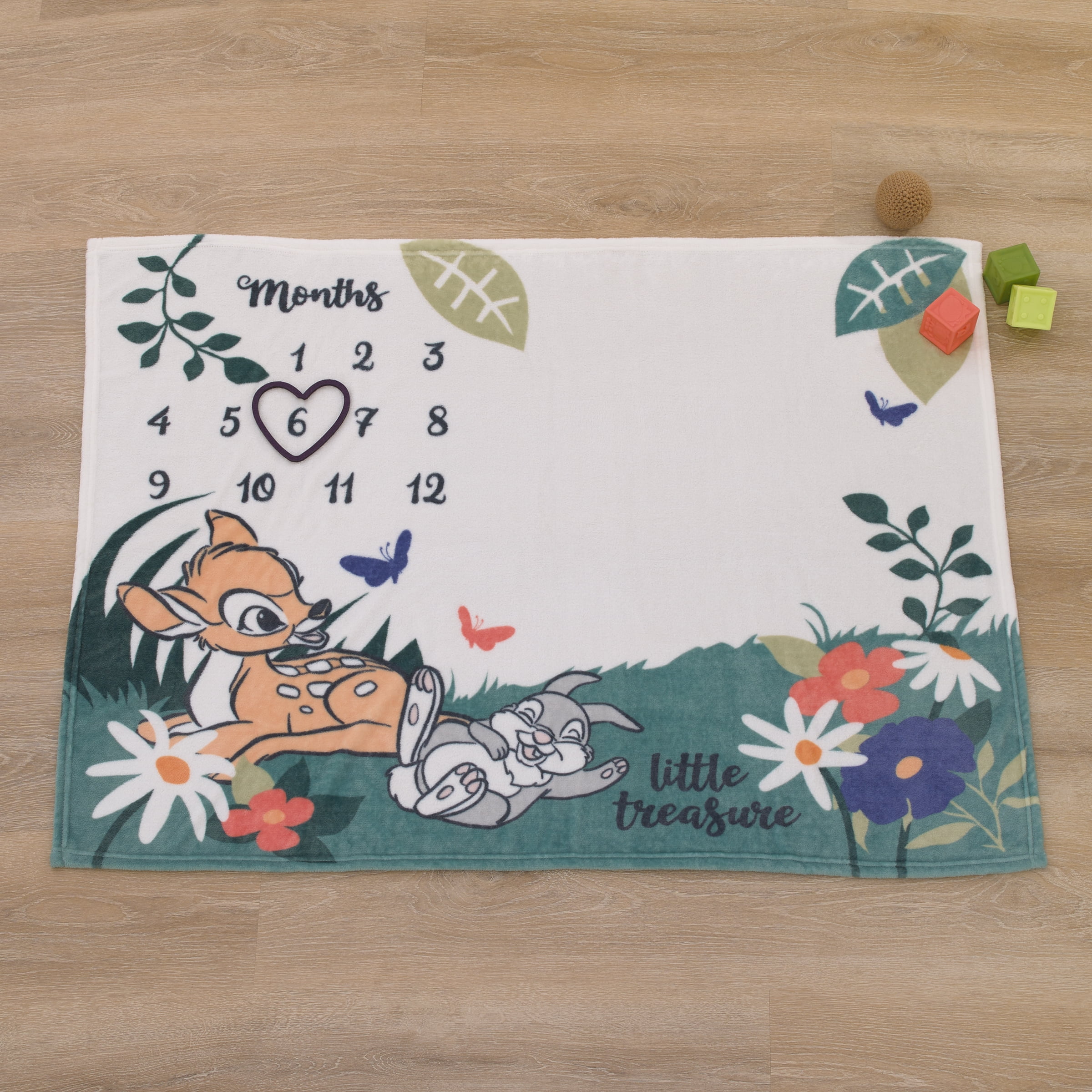 Disney Bambi Photo Op Milestone Baby Blanket