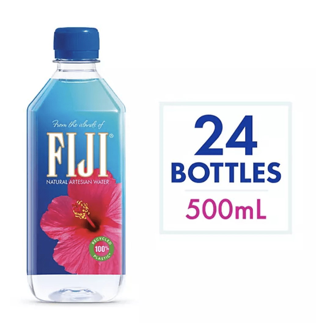 FIJI Natural Artesian Water, 16.9 Fl Oz (Pack of 24) - Packaging May Vary