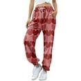 thumbnail image 2 of Valentines Day Women's Sweatpants Petite Length Pockets Pants Casual Workout Athletic Joggers Drawstring Waist Sweat Pants, 2 of 5