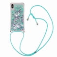 thumbnail image 1 of Funda FOXDOCK para iPhone Xs Max con Cuerda Ajustable, Brillo Líquido, Protección Antigolpes y Lente – Ideal para Regalo, 1 of 5