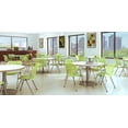 thumbnail image 2 of KFI Studios Mode 3.5' x Round' Dining Table, Natural, Silver Base, 2 of 2