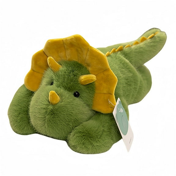 XIANXIAN Weighted Dinosaur Plush, Weighted Dinosaur Stuffed Animal Soft Stuffed Dino Plushies Triceratops Toy Doll Cute Plushies Gift for Kids Adults 11.8 Inch, 0.88 Lbs