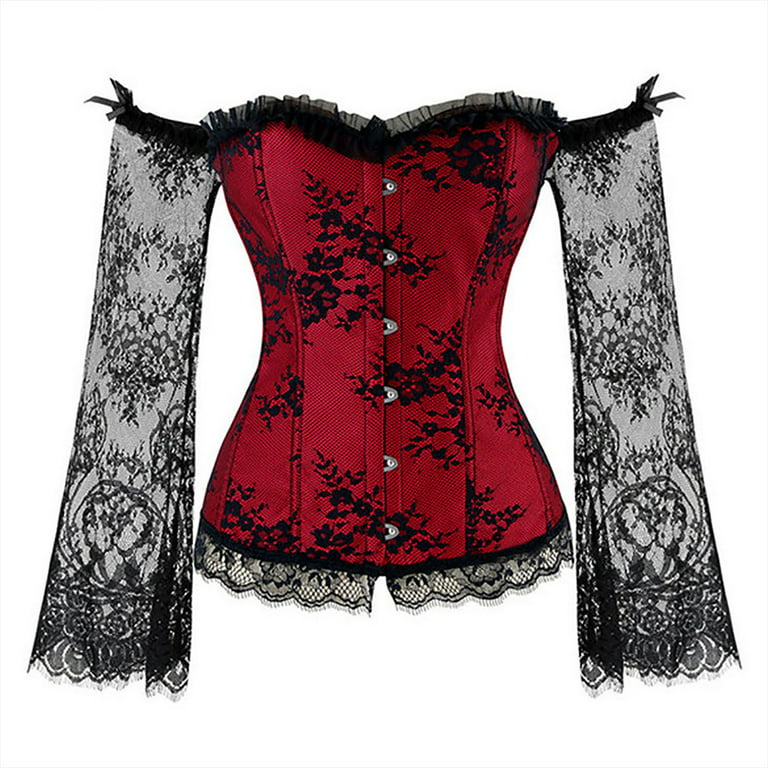 Red Corset Tops for Women