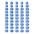 thumbnail image 2 of Numbered Pencil Toppers, 30/50,Classroom Organization Labels for Student Pencils, Reusable Number Tags for Teacher Supplies (Blue, Number: 1-50), 2 of 8