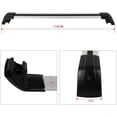 thumbnail image 3 of CCIYU Roof Rack Crossbar Fit for Porsche Cayenne 3.0L 3.6L 4.8L 2011-2017, for Volvo XC60 2.0L 2013-2018, for Volvo XC60 3.2L 2013-2015 2pcs Aluminum Car Top Luggage Carrier Rails, 3 of 6