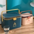 thumbnail image 3 of UHUSE Portable Medicine Lock Box with Handle First Aid Security Storage Box, 3 of 8