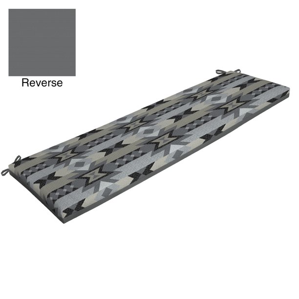 Better Homes and Gardens Grey Sunset 17 x 46 In. Bench Cushion