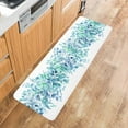 thumbnail image 5 of Kitchen Rugs and Mats,Eucalyptus Green Leaves Spring Plant 2 Piece Anti Fatigue Area Runner Rug Set Comfort Standing Floor Mat,Watercolor Botanical Gradient Non Slip Absorbent Doormats for Laundry, 5 of 6