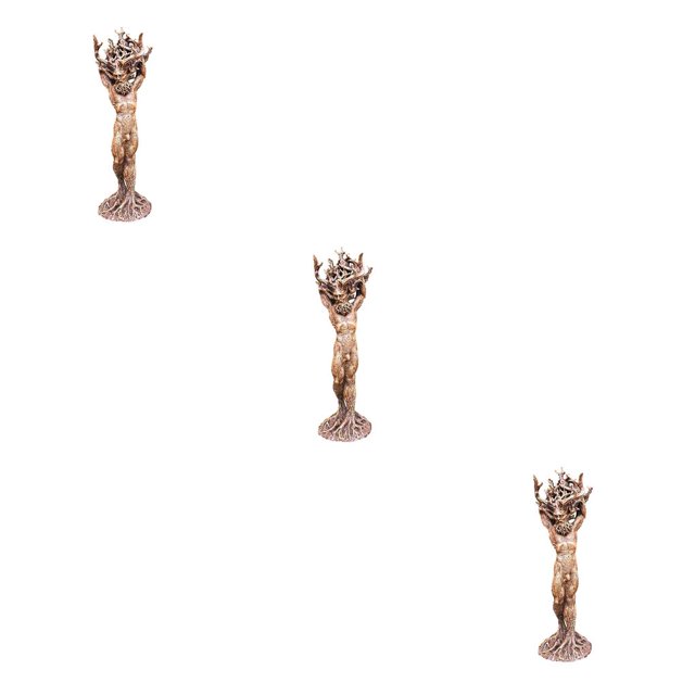 Bearachild Estatua de bosque, adorno de resina, artesanía de jardín, árbol, decoración de Dios Type1 NO1