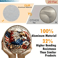 thumbnail image 4 of USA 250th Anniversary, 1776-2026 Patriotic Eagle, 1pc, 4th of July Decor, 8" Round Aluminum Wall Art Metal Signs, For American History Celebrations, Independence Day Decor, Patriotic Decor, 2D Flat, 4 of 6