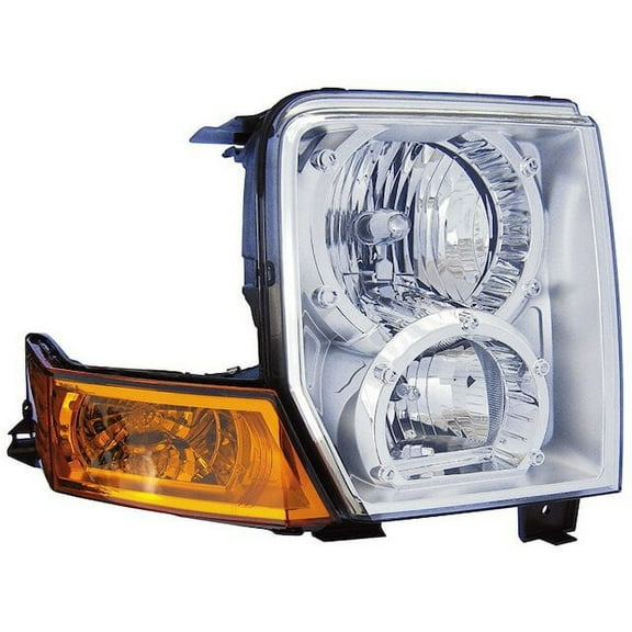 Right Headlight Lens Housing - Compatible with 2006 - 2010 Jeep Commander 2007 2008 2009