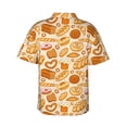 thumbnail image 3 of Daiia Various Bread Hawaiian Shirt for Men Gentle Cotton Regular Short Sleeve Casual-Small, 3 of 9
