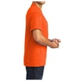 thumbnail image 3 of Mafoose Men's Short Sleeve 50/50 Cotton/Poly Tall Core Blend Pocket T-Shirt Safety Orange 4X-Large Tall, 3 of 4