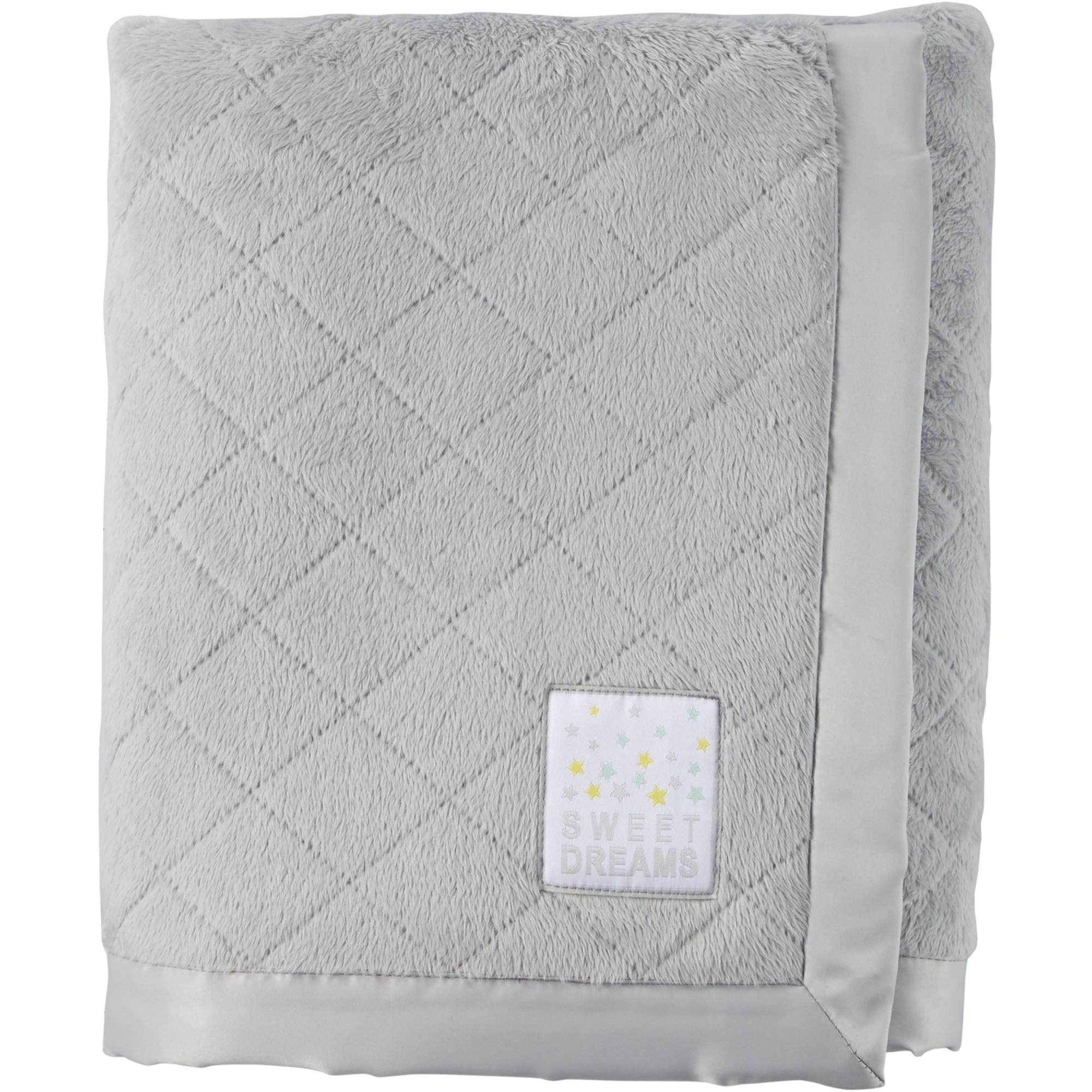 Child of Mine Newborn Quilted Baby Blanket, Gray