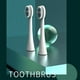 thumbnail image 5 of Cepillo de dientes eléctrico con 6 cabezas de cepillo y 5 modos - IPX7 impermeable, cable de carga USB-C, batería de 800mAh - Roja, blanca o verde, 5 of 7