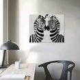 thumbnail image 4 of Orinice Zebras Love Cute Fine Art Aesthetic Poster & Print Wall Painting for Classroom Kitchen Office Farmhouse Bathroom Room Decor Pictures Wall Art Painting Print On Canvas Living Room Bedroom, 4 of 6