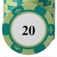 thumbnail image 3 of 20pcs Poker Chip Set Clear Printing Large Numbers Professional Game Counting Discs for Board Game 20, 3 of 4