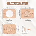 thumbnail image 2 of Molde de madera tallada con forma de rosa para galletas (1 unidad). Cortador de galletas de madera con forma de flor. Molde para galletas 3D. Sello para galletas de jengibre., 2 of 7
