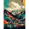 thumbnail image 1 of Ben Nevis and Fort William Modern Bold Landscape Unframed Wall Art Print Poster Home Decor Premium, 1 of 4