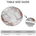 thumbnail image 6 of White Gray Rose Gold Marble Pattern Round Fitted Tablecloth with Elastic Edge,Dining Table Cover Waterproof,Outdoor Round Tablecloth for Camping,Dining,Indoor and Outdoor, 6 of 7