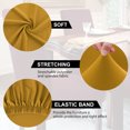 thumbnail image 4 of 4pcs Washable Stretch Chair Cover Removable Covers Protectors for Dining Room Orange, 4 of 6
