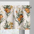 thumbnail image 5 of Ambesonne Hawaii Valance & Curtain, Vintage California Poppy, 55"x24", Burnt Orange Champagne, 5 of 7