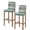 Multicolor, variant on Farmhouse Teal Orange Bar Stool Covers Set of 2, Country Vintage Wooden Stretch Washable Bar Chair Covers with Backs, Removable Pub Counter Height Chair Cover for Kitchen Dining Room Cafe