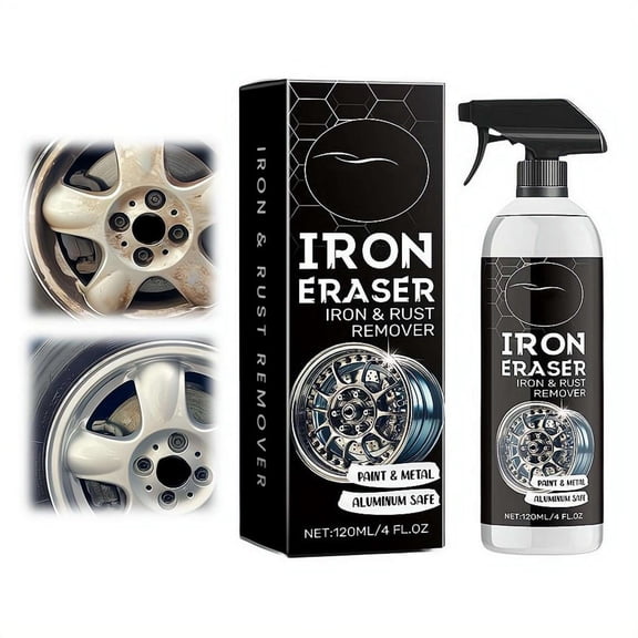 Iron Remover, Fallout & Iron Remover for Car Detailing, Fast Removal Brake Dust & Rust and Wheel Cleaner, Safe for All Vehicle Paint & Wheels