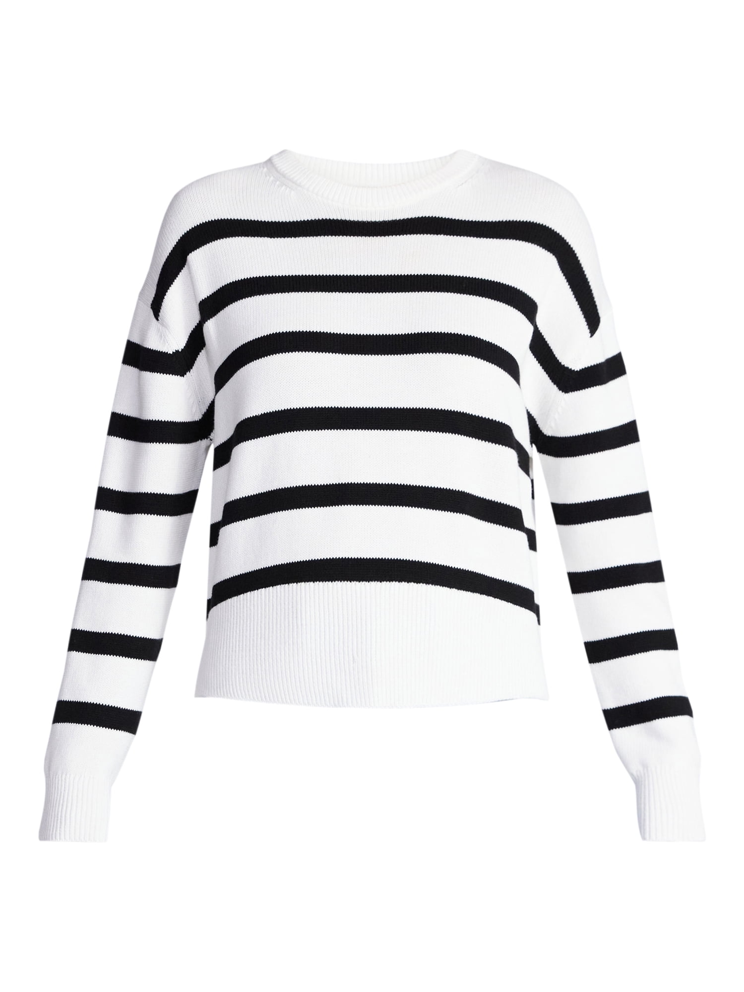 Time and Tru Women's and Women‘s Plus Easy Crew Pullover, Sizes XS-XXXL