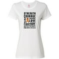 thumbnail image 3 of Inktastic Multiple Sclerosis Awareness Strength Courage and Support Women's T-Shirt, 3 of 5