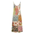 thumbnail image 4 of Generic Women's Summer Maxi Dress Casual V-Neck Sleeveless Bohemian Spaghetti Strap Floral Long Maxi Dress, 4 of 4